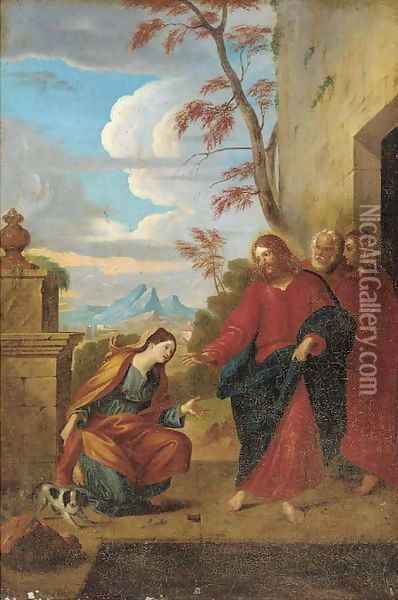 Christ and the Canaanite woman Oil Painting - Carlo Maratta or Maratti