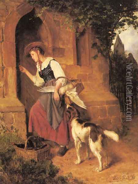 The Days Delivery Oil Painting - Theodore Gerard