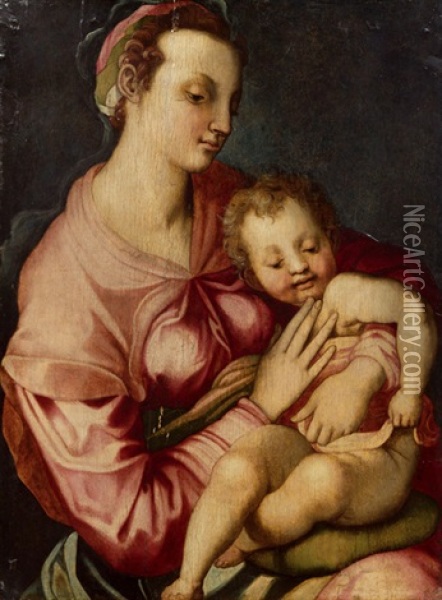 Maria Mit Dem Jesusknaben Oil Painting -  Pontormo