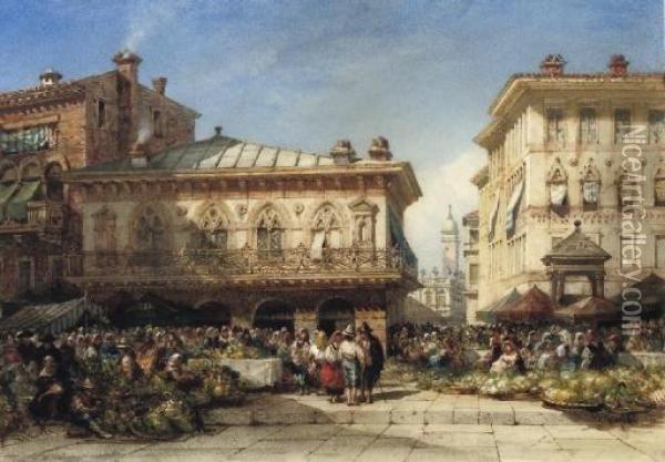 View Of Verona, Italy Oil Painting - William Wyld