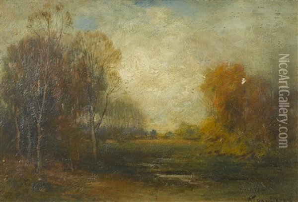 Evening, Early Spring Oil Painting - Alexander Theobald Van Laer