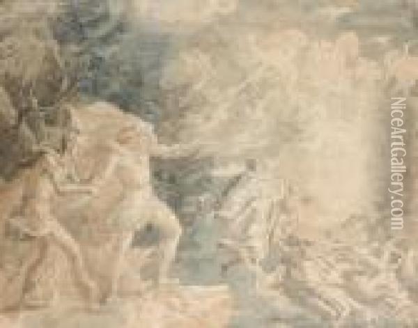Apparition De Marguerite A Faust Oil Painting - Alexandre Evariste Fragonard