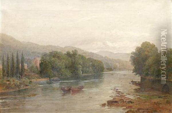 River Tay Oil Painting - James Hall Cranstoun