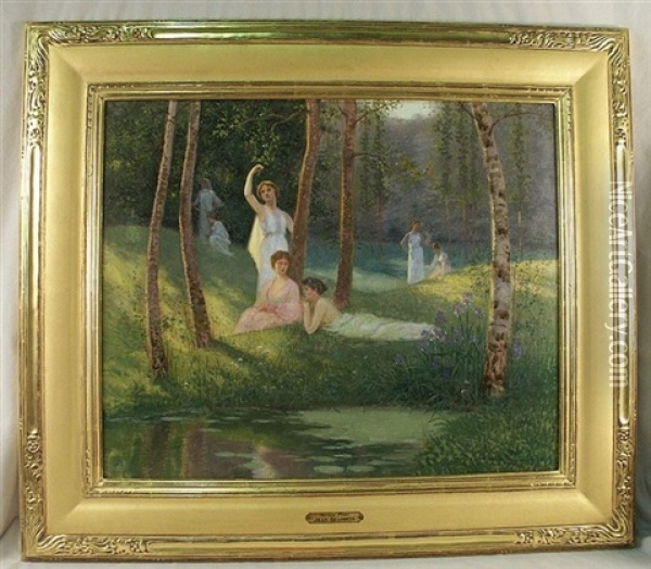 Spring Time Oil Painting - Jean Beauduin