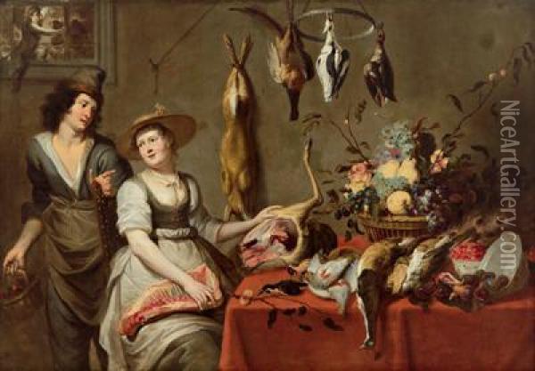 A Natura Morta In Cucina Oil Painting - Frans Snyders