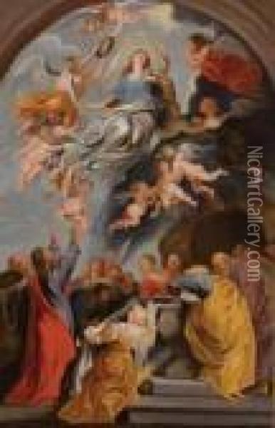 Ascensione Della Vergine Oil Painting - Peter Paul Rubens