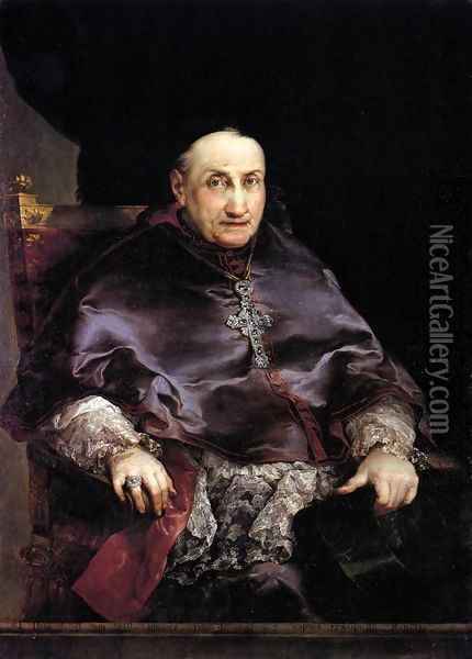 Portrait of Don Juan Francisco Ximenez del Rio, Archbishop of Valencia 2 Oil Painting - Vicente Lopez y Portana