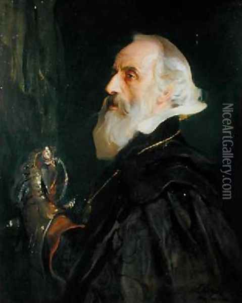 Mr Alfred Lys Baldry in Spanish Dress Oil Painting - Philip Alexius De Laszlo