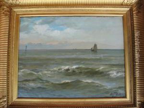Marine Oil Painting - Eugene Berthelon