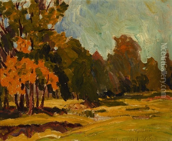 Autumn Landscape, Algoma Oil Painting - John Wesley Beatty