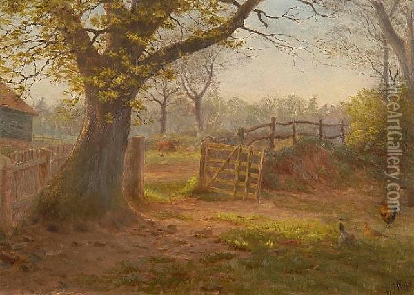 The Afternoon Sun Oil Painting - George Thomas Rope