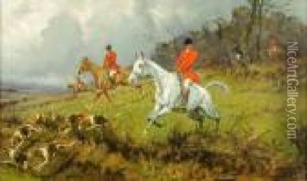 Hunting Scenes Oil Painting - George Wright