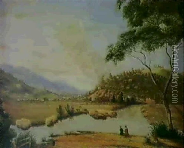 Launceston Oil Painting - James Fenton