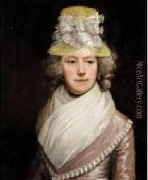 Of A Lady Oil Painting - Sir Joshua Reynolds