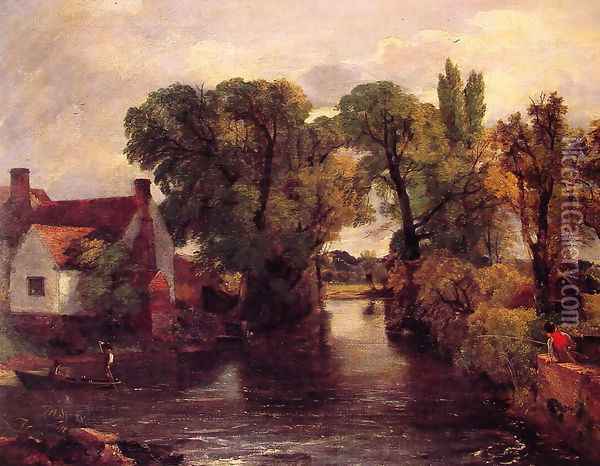 Mill Stream Oil Painting - John Constable