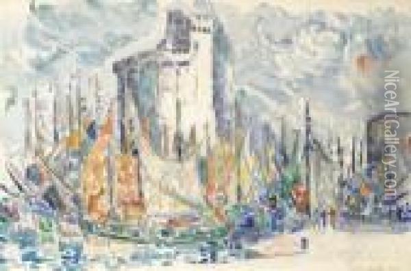 La Rochelle Oil Painting - Paul Signac