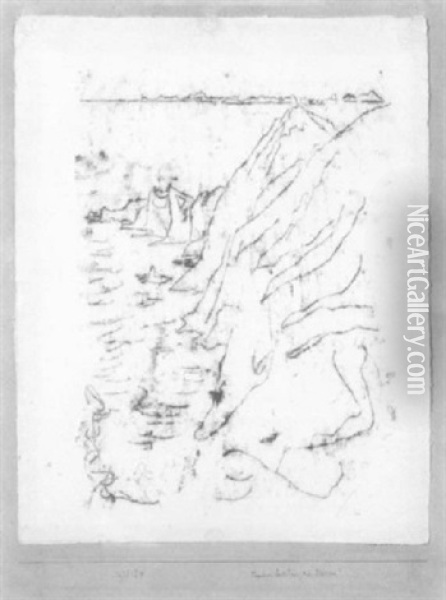 Tagebuch Port Cros: Die Sudkuste Oil Painting - Paul Klee