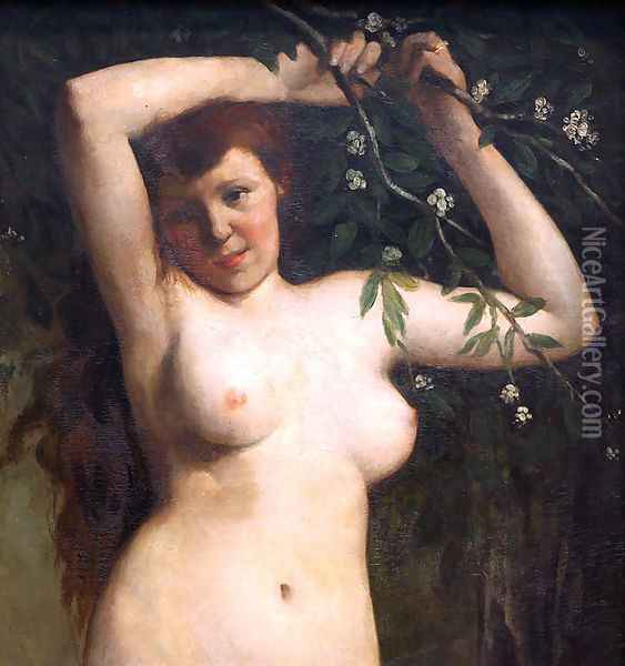 Torso of a Woman Oil Painting - Gustave Courbet