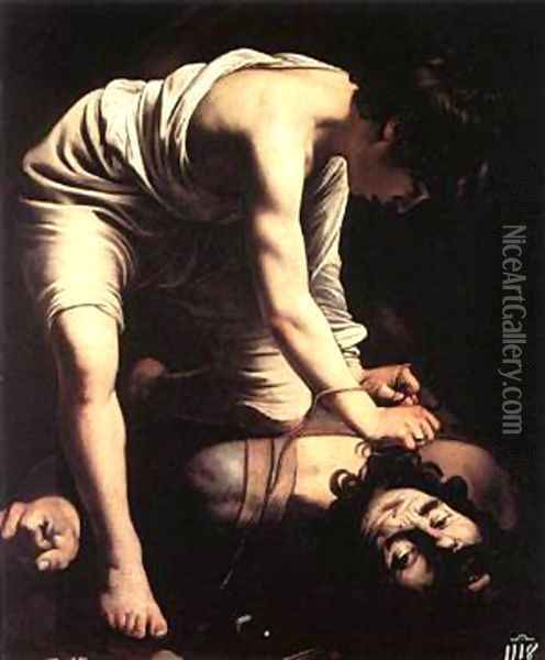 David1 Oil Painting - Michelangelo Merisi Da Caravaggio