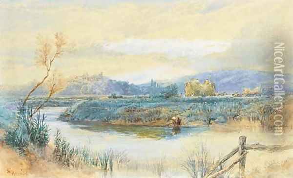 Arundel, Sussex Oil Painting - Myles Birket Foster