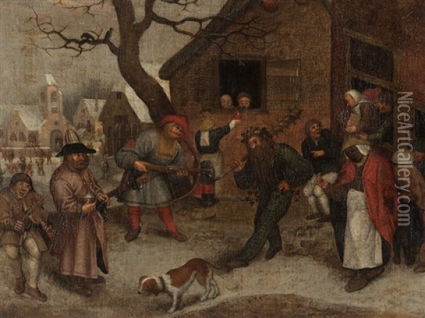 The Wild Man Oil Painting - Pieter Bruegel the Elder