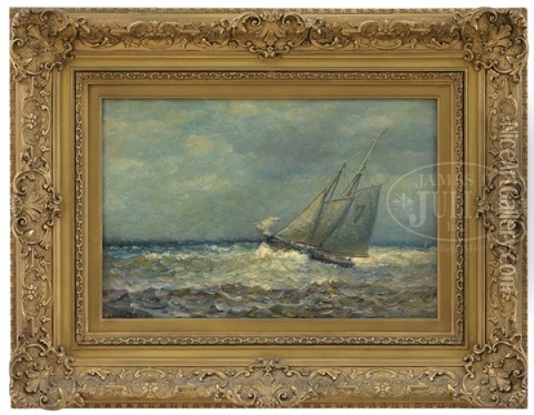 Leaving The Harbor Oil Painting - James Gale Tyler