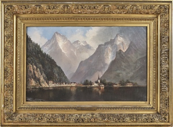 Lake Lucerne Oil Painting - Edwin Deakin