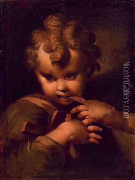 The Infant Christ Oil Painting - Bartolomeo Schedoni