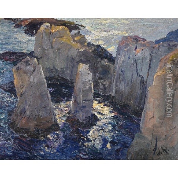 California Coastal Oil Painting - William Ritschel