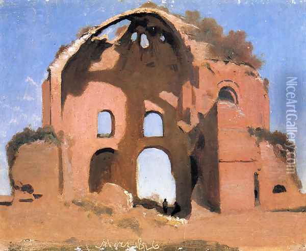 Temple of Minerva Medica, Rome Oil Painting - Jean-Baptiste-Camille Corot