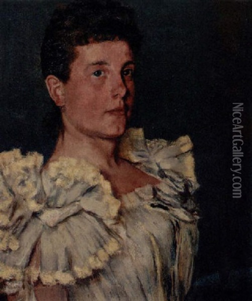 Portrait Of Miss Williams Oil Painting - Henri Evenepoel