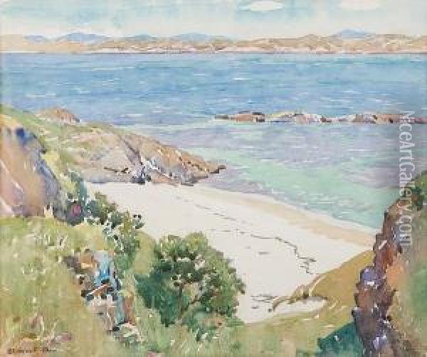 Sand Eel Bay, Iona Oil Painting - Stewart Orr