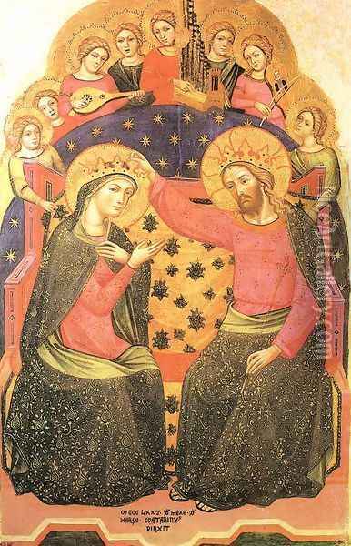 Coronation of the Virgin 1375 Oil Painting - CATARINO