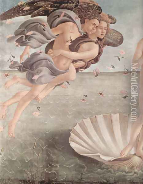 The Birth of Venus (detail 5) Oil Painting - Sandro Botticelli