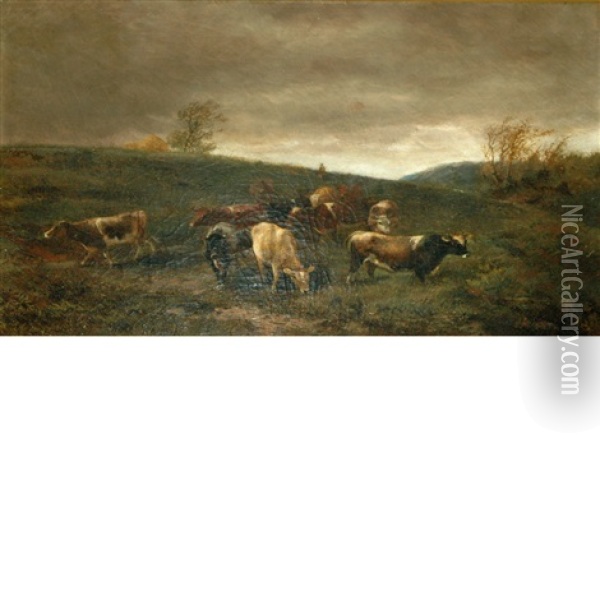 Clearing Off Oil Painting - Newbold Hough Trotter