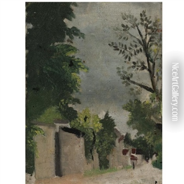 Esquisse Pour Un Paysage De Pontoise Oil Painting - Henri Rousseau