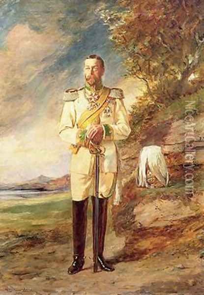 Portrait of George V as Prince of Wales 1865-1936 1908 Oil Painting - John Seymour Lucas