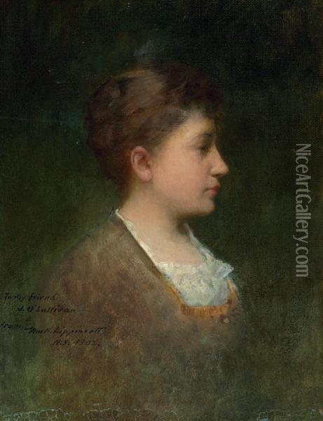 Profile Head Oil Painting - William Lippincott