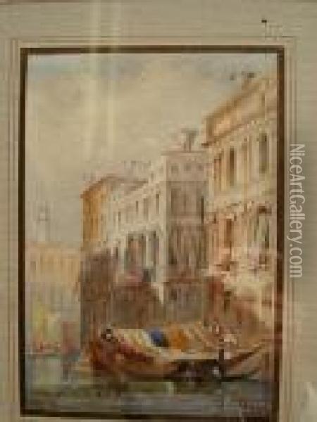 Venice 
Bears Initial H Oil Painting - James Holland