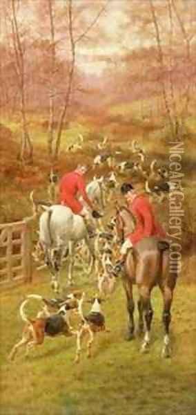 Hunting Scene Oil Painting - Edward Algernon Stuart Douglas