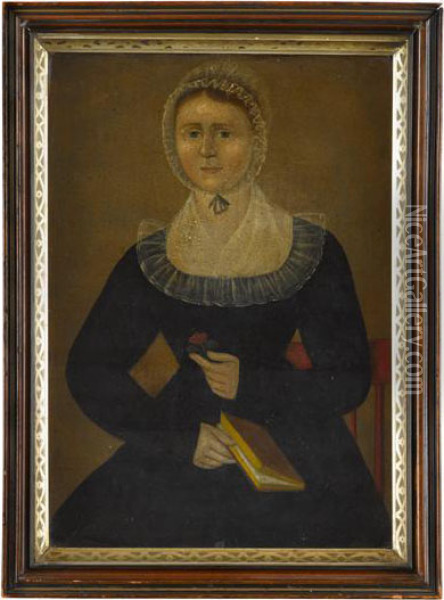 Portrait Of Elizabeth Wise Chandler ( 1783-1833-34) Oil Painting - Joshua Johnson