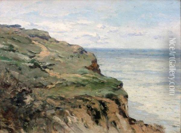 Falaises Sur La Mer Oil Painting - William Georges Thornley