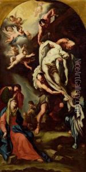 Kreuzabnahme Christi Oil Painting - Michelangelo Unterberger