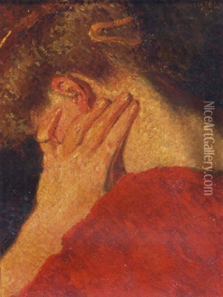 Lost In Thought Oil Painting - Leo Gestel