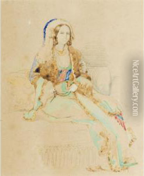La Jeune Peintre
 [ 
Frances Schultze ; The Young Woman Artist ; Oil On Canvas ; Signed And Located Lower Left Oil Painting - Frances Kenney Schultze
