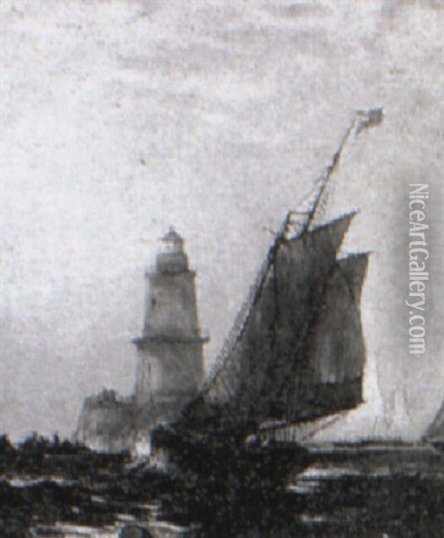 Maritime Scene Oil Painting - Edward Moran