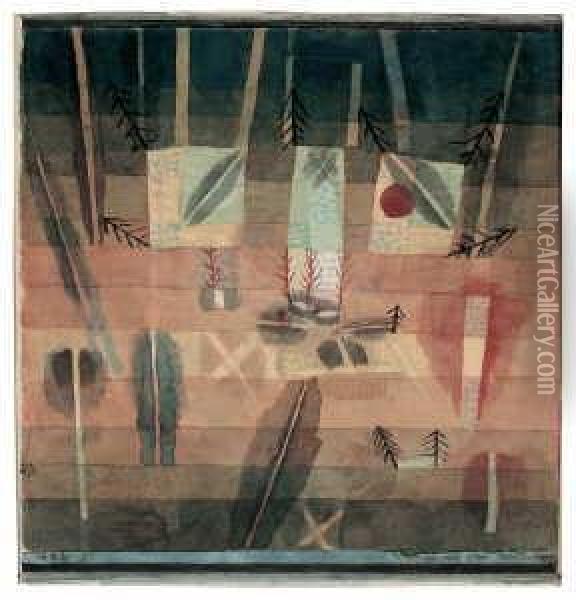 Physiognomie Einer Anpflanzung. 1924.9 Oil Painting - Paul Klee