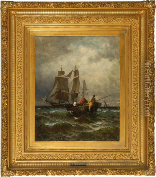Approaching Squall Oil Painting - Harry Chase