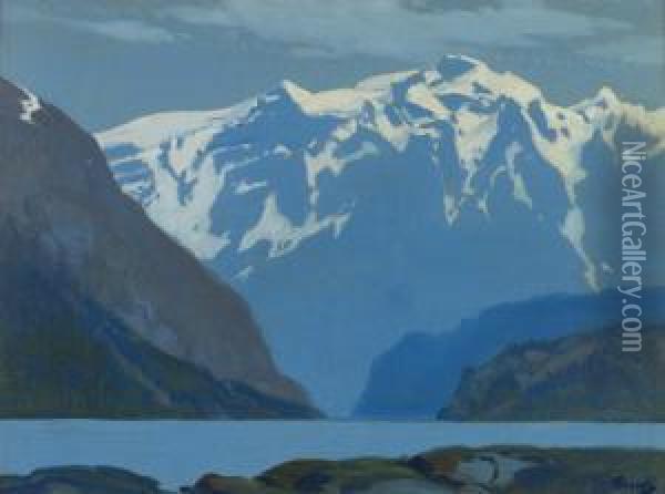 Northwest: Desolation Sound, British Columbia Oil Painting - Frederick Judd Waugh