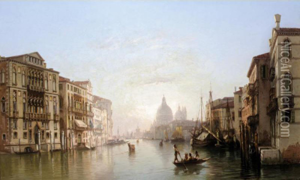 The Grand Canal, Venice Oil Painting - Jean Lucas